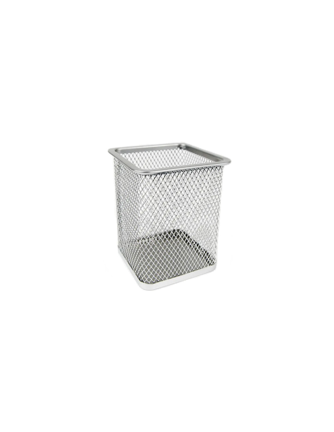 Kubek kwadratowy  siatka TRES 8X8X10  SREBRNY - SKK/SR